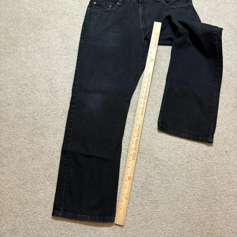 Vtg Levis 505 Jeans Mens 38x31 Black Regular Fit Straight Leg Denim Pants Casual